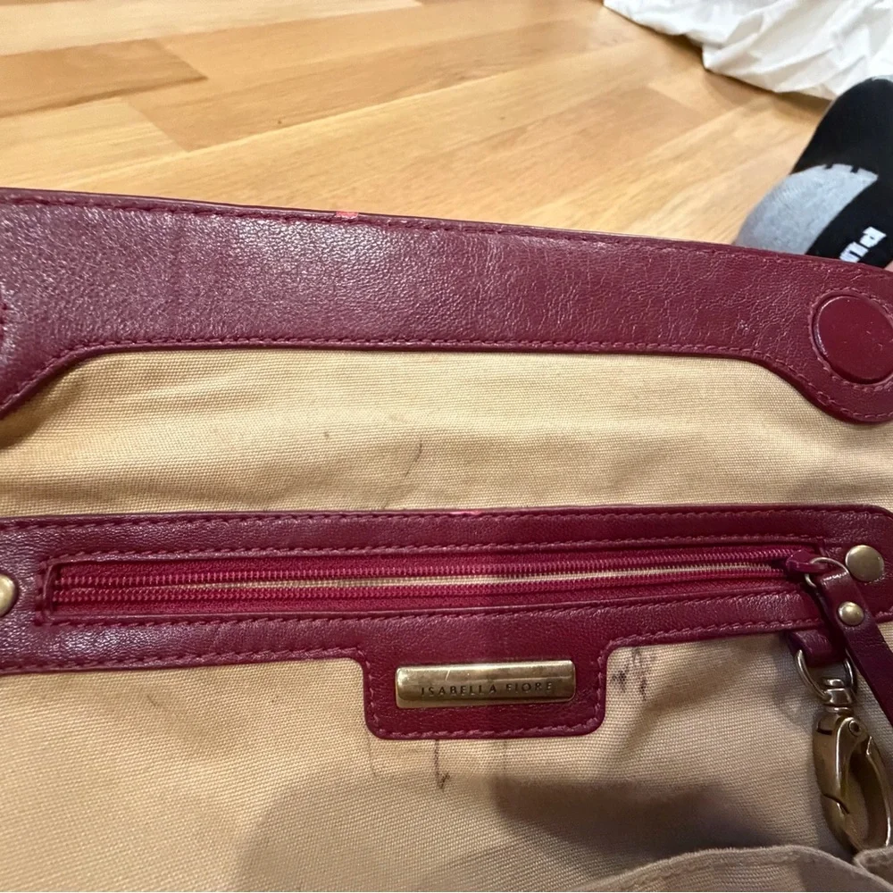 Isabella Fiore Burgundy Limited Edition Pleats Royale with Gold Accent